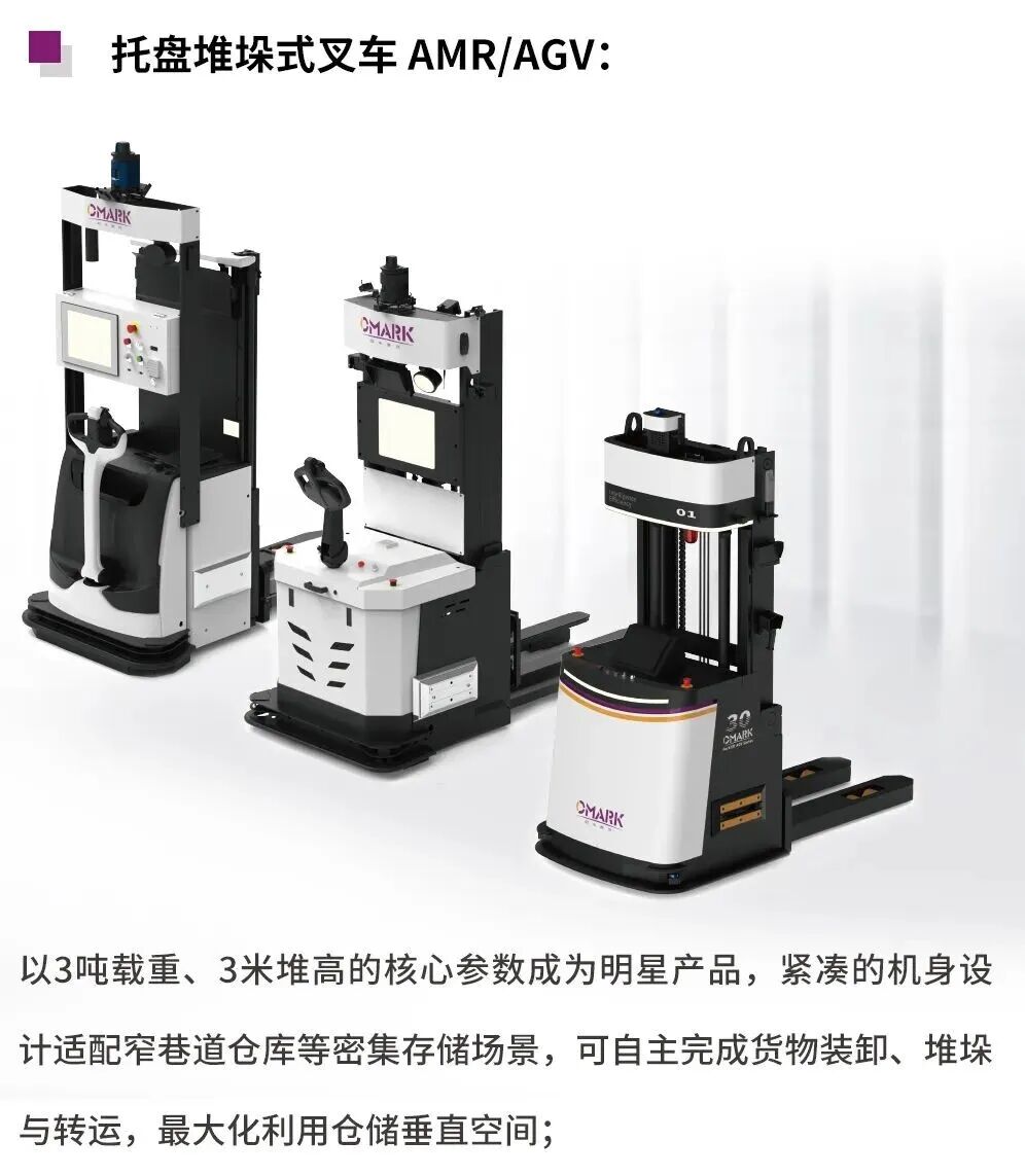 全场景覆盖！欧米麦克智能叉车家族的硬核实力
